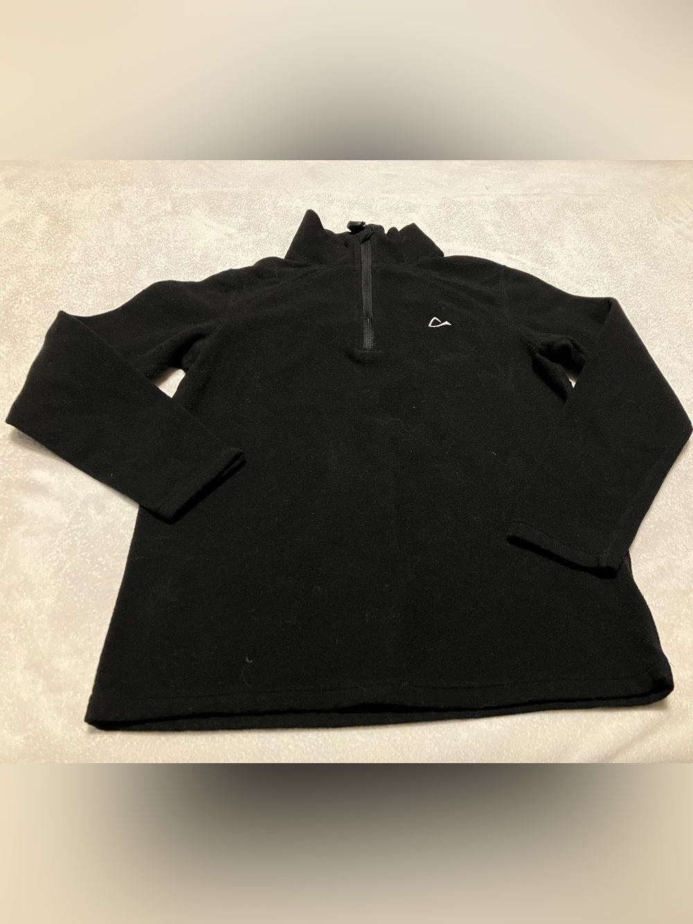 Black Half-Zip Fleece Pullover